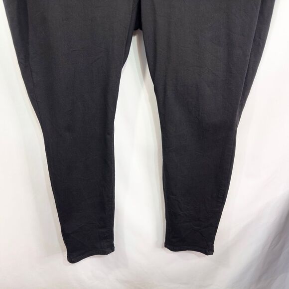 NYDJ Not Your Daughters Jeans Plus Size 28W Jeans Black Skinny High Rise 637 - Picture 4 of 7